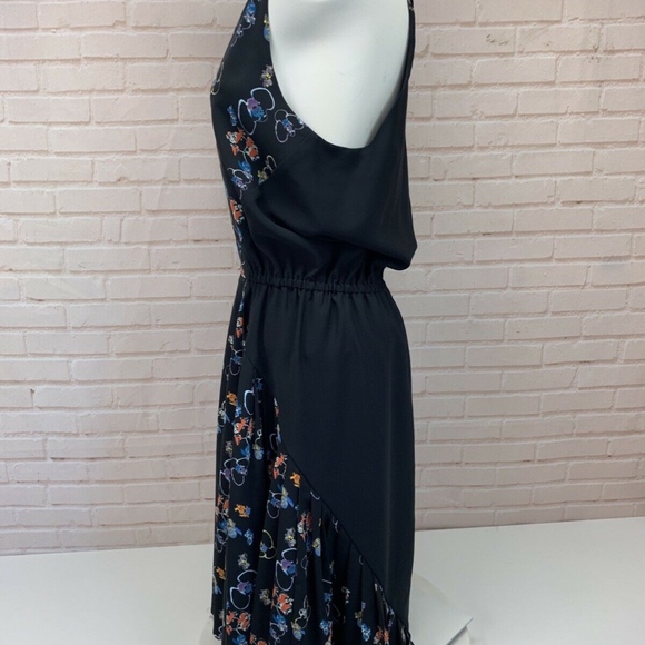 Rebecca Minkoff Floral Pattern Black Dress 6 - Picture 8 of 8